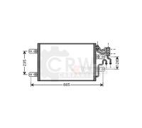 Condensatore Climatizzatore Per Opel Meriva