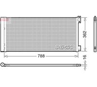 Condensatore, Climatizzatore per OPEL RENAULT TRAFIC VIVARO