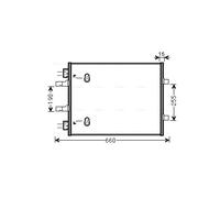 Condensatore, Climatizzatore per OPEL RENAULT VAUXHALL TRAFIC II VIVARO