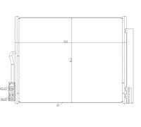 Condensatore, Climatizzatore per OPEL VAUXHALL MERIVA