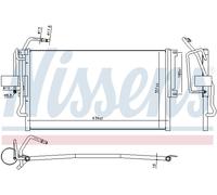 Condensatore, Climatizzatore per OPEL VAUXHALL VECTRA