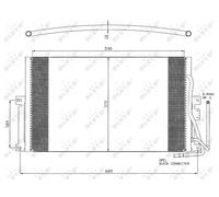 Condensatore, Climatizzatore per OPEL VAUXHALL VECTRA