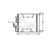 Condensatore Climatizzatore Per Opel Zafira B 1.9 CDTi Astra H Caravan