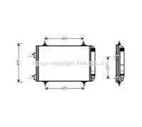 Condensatore Climatizzatore Per Peugeot 307 3A/C SW 3H Break 3E 3B