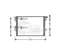 Condensatore Climatizzatore Per Renault Espace IV 2.2 DCI 2.0 TURBO