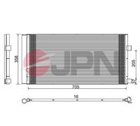 Condensatore, Climatizzatore per RENAULT LAGUNA LATITUDE