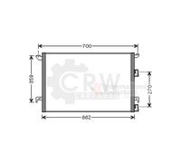 Condensatore Climatizzatore Per Saab 9-3 Cabriolet 1.8 T 1.9 Tid