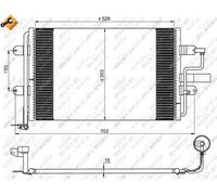 Condensatore, Climatizzatore per SEAT VW BORA GOLF LEON TOLEDO