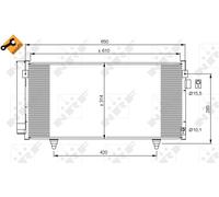 Condensatore, Climatizzatore per SUBARU FORESTER IMPREZA WRX XV