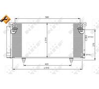 Condensatore, Climatizzatore per SUBARU LEGACY OUTBACK