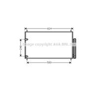 Condensatore Climatizzatore Per Toyota Auris _E15_ NZE18_ ZRE18_