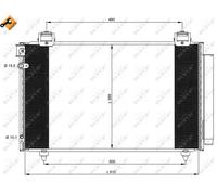 Condensatore, Climatizzatore per TOYOTA AVENSIS