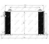 Condensatore, Climatizzatore per TOYOTA AVENSIS