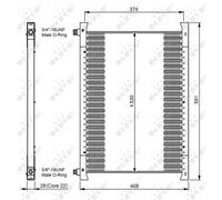 NRF Condensatore climatizzatore NRF 35064 Alluminio senza essiccatore per VOLVO FLC 4 1996-2 EASY FIT