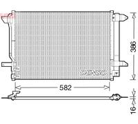 Condensatore, Climatizzatore per VW BEETLE JETTA