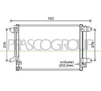 Condensatore, Climatizzatore per VW BEETLE JETTA