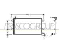 Condensatore, Climatizzatore per VW GOLF GOLF Van VENTO