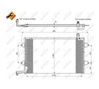 Condensatore Climatizzatore Per VW Golf III 1H1 GMC SIERRA 1500 Standard Cab