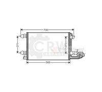 VAN WEZEL 58005209 Condensatore climatizzatore