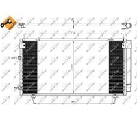 Condensatore, Climatizzatore posteriore per TOYOTA AVENSIS VERSO