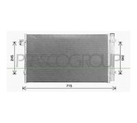 PRASCO BM053C001 Condensatore climatizzatore