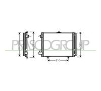 Condensatore Climatizzatore Prasco CI304C001 Prascoselection per Citroën Peugeot