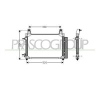 Condensatore Per Chevrolet/daewoo Matiz Dal 2005 Al 2007 Dw324c002 94532313
