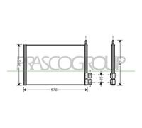 Condensatore Climatizzatore Prasco FD340C001 Prascoselection per Ford Mazda