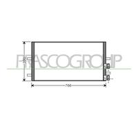 PRASCO FD912C001 Condensatore climatizzatore