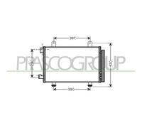 Condensatore Per FIAT SEDICI Dal 2007 Al 2013 FT360C001 71747380