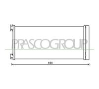 Condensatore Climatizzatore Prasco FT900C001 Aq per Fiat