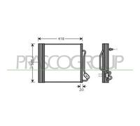 Condensatore Climatizzatore Prasco ME303C002 Prascoselection per Smart