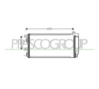 PRASCO MN304C001 Condensatore climatizzatore