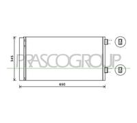 Condensatore Climatizzatore Prasco MN308C003 Prascoselection per Mini