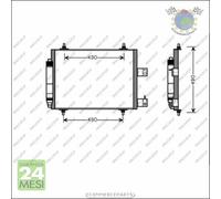 Condensatore Climatizzatore Prasco Per Citroen Jumpy C8 Fiat Ulysse Lancia Phedr
