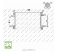 Condensatore Climatizzatore Prasco Per Citroen Spacetourer Jumpy C4 Ii Opel j36