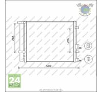 Condensatore Climatizzatore Prasco Per Hyundai I20 #Kx