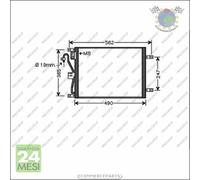 Condensatore Climatizzatore Prasco Per Nissan Micra Iii #Fj