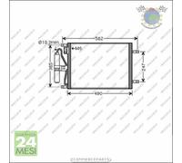 Condensatore Climatizzatore Prasco Per Nissan Micra Iii Note #Fk