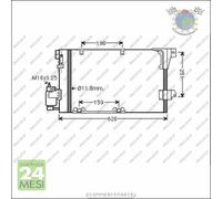Condensatore Climatizzatore Prasco Per Opel Zafira A Astra G F #Tq