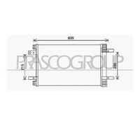 PRASCO PG428C001 Condensatore climatizzatore