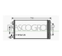 Condensatore Per Renault Scenic Dal 2006 Al 2009 Rn034c001 921000005r