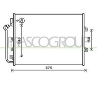 CONDENSATORE per RENAULT TWINGO II e TWINGO II Furgone/hatchback