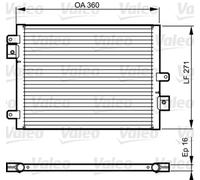 Condensatore, impianto di climatizzazione VALEO 814167