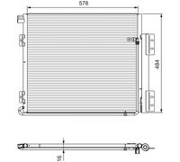 Condensatore, impianto di climatizzazione VALEO 815060