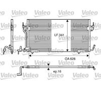 Condensatore, Climatizzatore VALEO 817229 per PEUGEOT 306 2.0 HDI 90