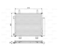 VALEO 822573 Condensatore climatizzatore