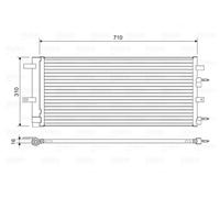 Condensatore radiatore climatizzazione 822618 VALEO per FORD FORD USA