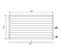 Condensatore, climatizzatore VALEO 822645