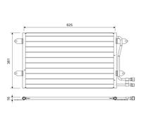 Condensatore, Climatizzatore VALEO 822737 per VW LT 2.5 TDI
